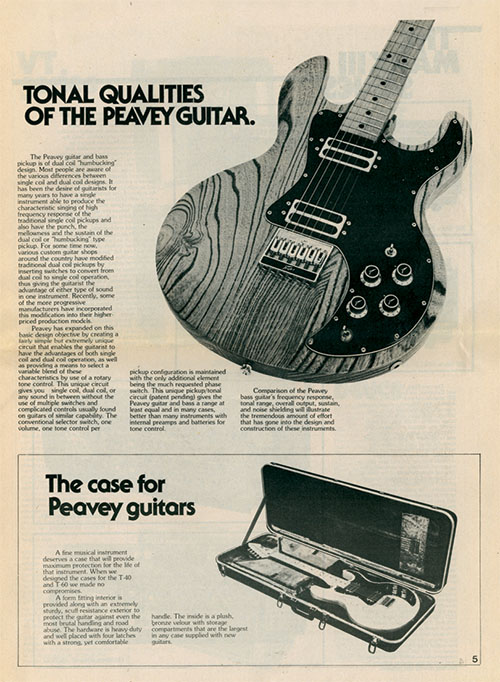 Peavey Papers guitar marketing